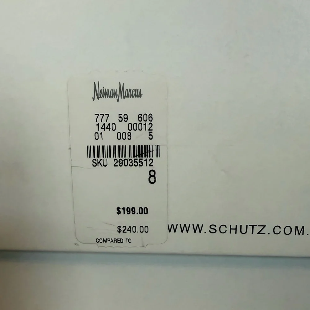 SCHUTZ Black Mesh Heeled Boots - Picture 9 of 9